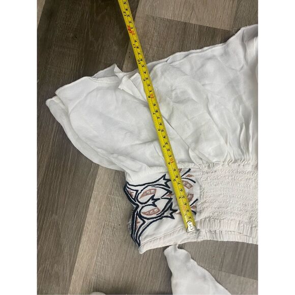 Free People La Luna Set, White Eyelet Tunic Top and Shorts, Sz Medium, MSRP $148 - Picture 5 of 12